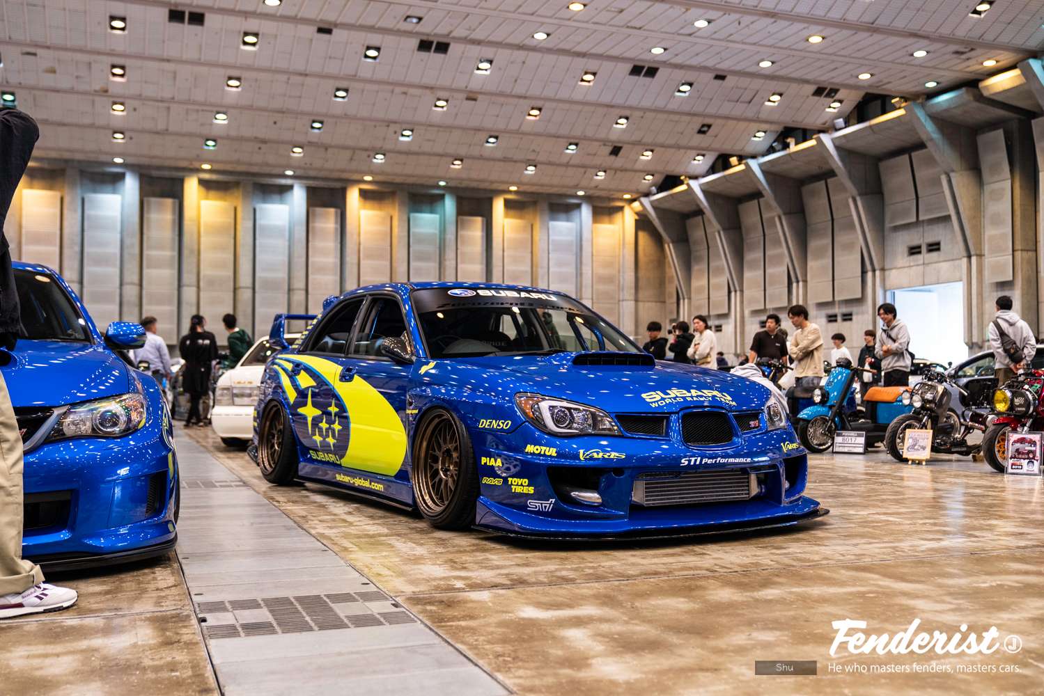 FENDERIST JAPAN spin-off event “FIXWELL” report. Cars and motorcycles on display.