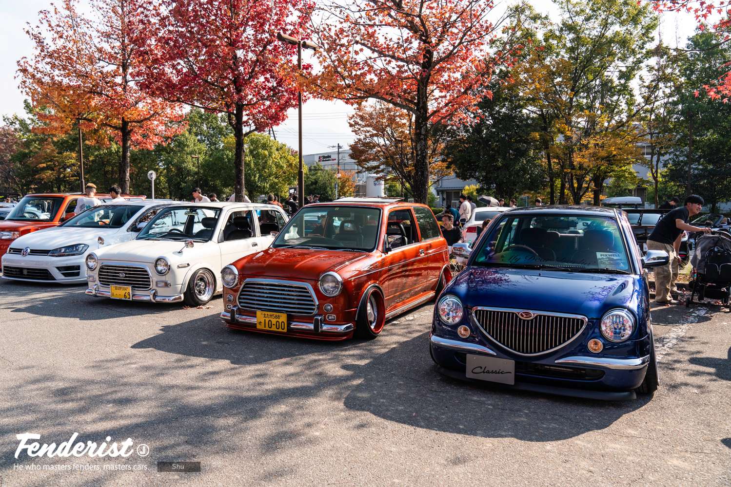 FENDERIST JAPAN spin-off event “FIXWELL” report. Cars and motorcycles on display.