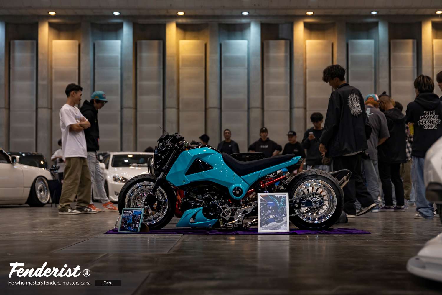 FENDERIST JAPAN spin-off event “FIXWELL” report. Cars and motorcycles on display.