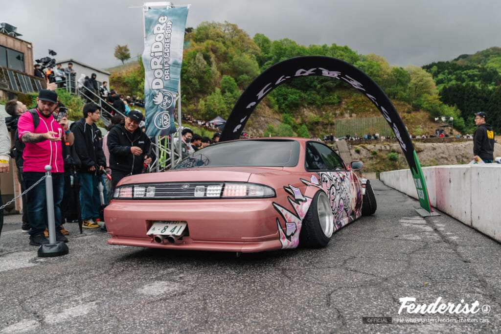 doridore fenderist-m 2026. japan car culture. drift show and car meet.