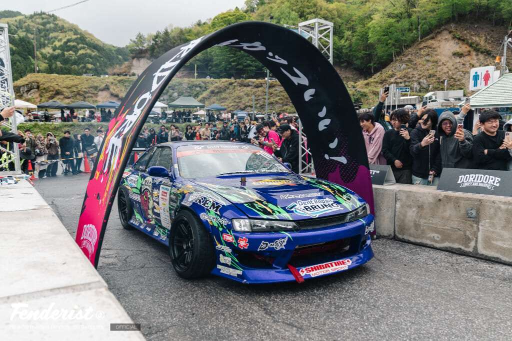 doridore fenderist-m 2026. japan car culture. drift show and car meet.